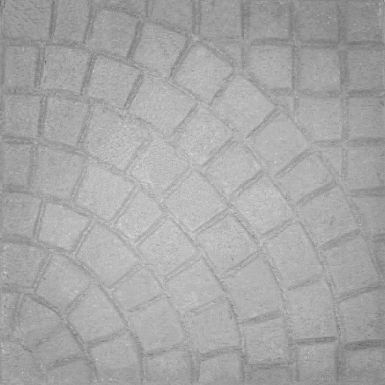 Baldosa Adoquín Circular Rústica